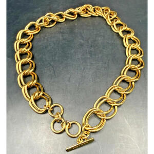 Charles Albert Chain Link Gold Tone Necklace, Toggle Clasp, 20 in, Timeless